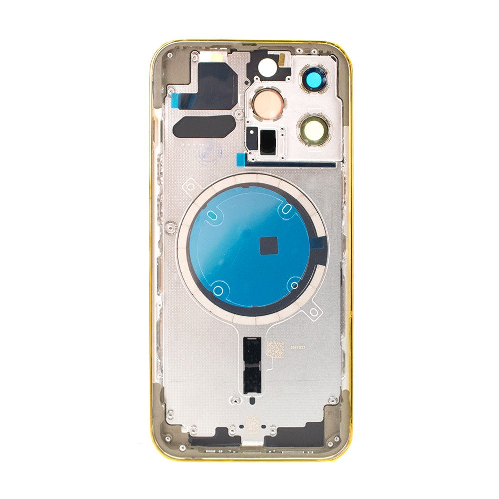 Rear Housing for iPhone 13 Pro (NO LOGO)-Gold Rear Housing for iPhone 13 Pro (NO LOGO)-Gold